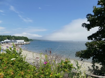 the beach at Lincolnville