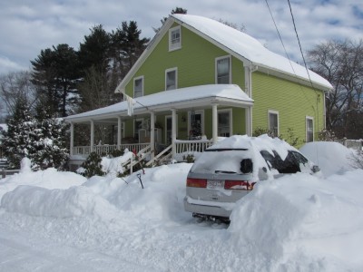 our house the day after the blizzard