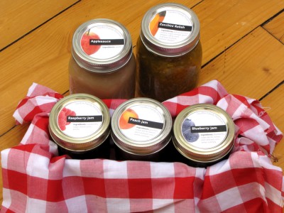 some of the preserves we gave as Christmas presents