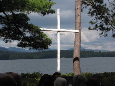 the cross on Church Island