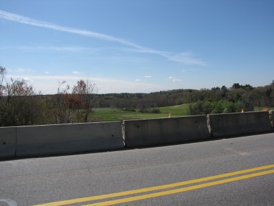 a view from River Road down the valley to the Concord River