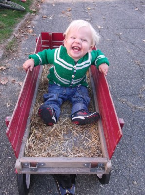 Zion in his own hayride
