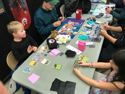 Zion playing at a Pokemon event