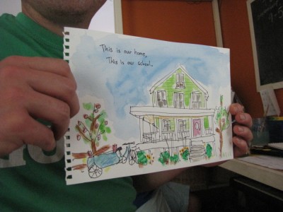 my painting of our house