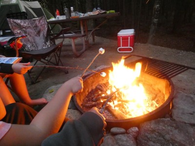 smores over the fire