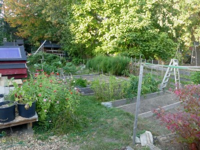 the garden on October 15