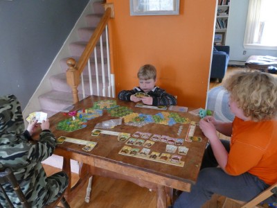 the boys playing Quest for El Dorado