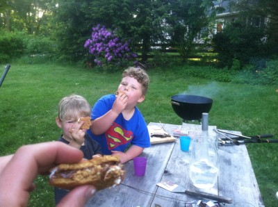 my smore, and Zion and Harvey's