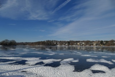 ice on Spoy Pond