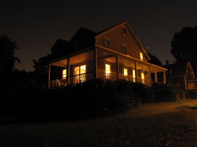 our house on a late-summer evening