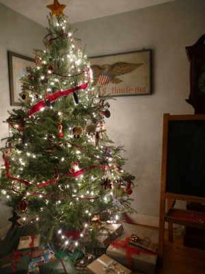 our christmas tree on christmas eve